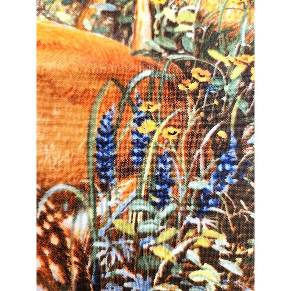 Amy Brackenbury Woodland Animals Fabric Deer & Chipmunk Nature Panels PAT9100 - Picture 15 of 16